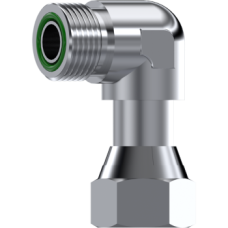 Stainless Steel 90° ORFS swivel female - ORFS male ZOR6000404