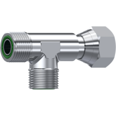 Stainless Steel ORFS Male-Male-Swivel Female Tee ZOR7020404