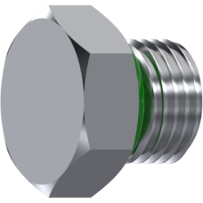 Stainless Steel Male hexagonal O.Ring Boss plug ZS640806 Stainless Steel Male hexagonal O.Ring Boss plug ZS640806