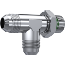 Stainless Steel Adjustable Tee male O.Ring Boss - male JIC 37° - male JIC 37° ZS680306