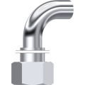 Stainless Steel Weldable metrical swivel female 90°