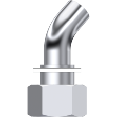 Stainless Steel Weldable metrical swivel female 45° Z10531610