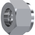 BSP Nut for welding 60° cone nipple