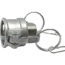 Female Camlock coupling, male BSPT threaded Type B ZB012
