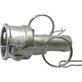 Female Camlock coupling with serrated hose shank Type C