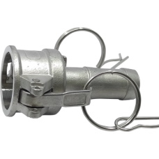Female Camlock coupling with serrated hose shank Type C ZC040