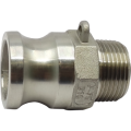Male Camlock coupling, male NPT threaded Type F