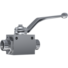 Stainless Steel 2 ways ball valve: tube connector heavy serie TrAle ZGB2V 10 S