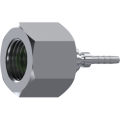 Swivel female flat seat with o.ring for manometer Micro-hose