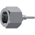 Straight swivel female BSP 60° cone micro-hose