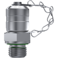 Metric Check couplings with captive seal and metallic cap Metric Check couplings with captive seal and metallic cap