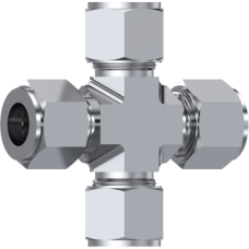 Stainless Steel Twin-Ferrule Equal cross ZKC02