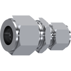 Stainless Steel Twin-Ferrule Straight reducing coupling ZKI0402