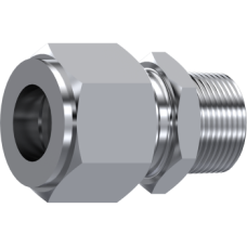 Stainless Steel Twin-Ferrule Straight male stud coupling NPT ZKIMP0201