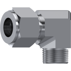 Stainless Steel Twin-Ferrule Male stud elbow BSPT ZKLM0404