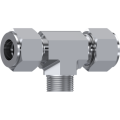 Stainless Steel Twin-Ferrule Male stud branch TEE NPT