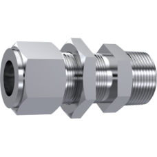 Stainless Steel Twin-Ferrule Straight bulkhead coupling- NPT ZKIBP0202 Stainless Steel Twin-Ferrule Straight bulkhead coupling- NPT ZKIBP0202